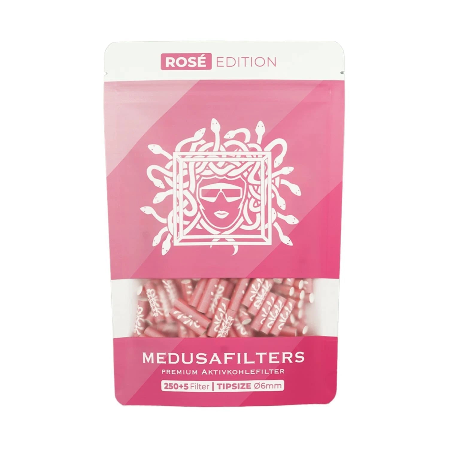 Medusafilters Aktivkohlefilter 6mm (250 Stück) - verschiedene Farben Medusafilters